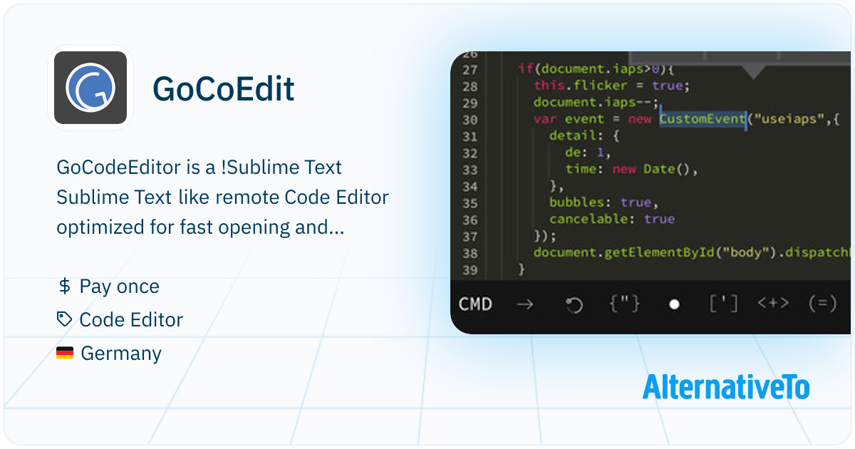 Gocode GoCoEdit: GoCodeEditor is a https://alternativeto | AlternativeTo