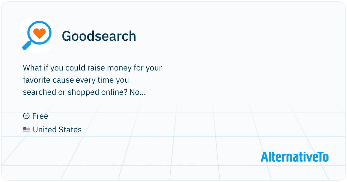 Goodsearch: What if you could raise money for your favorite | AlternativeTo
