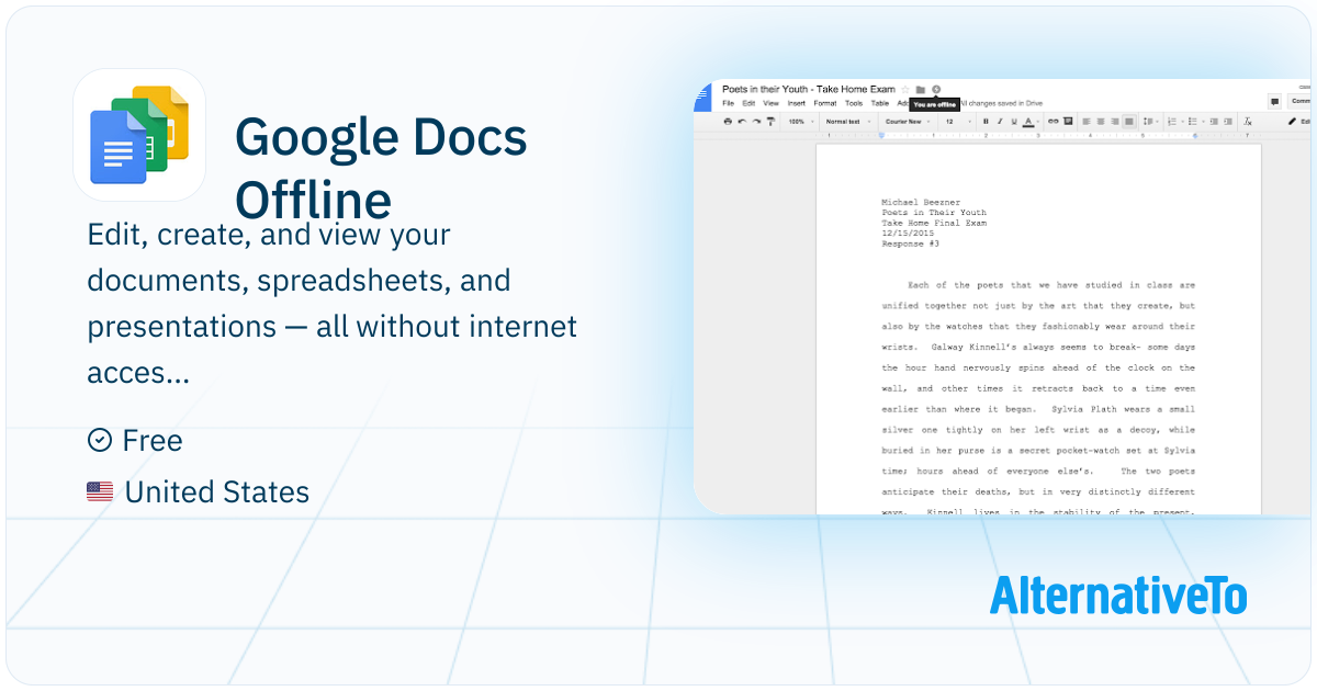 Google Docs Offline: Get things done offline with the Google Docs ...