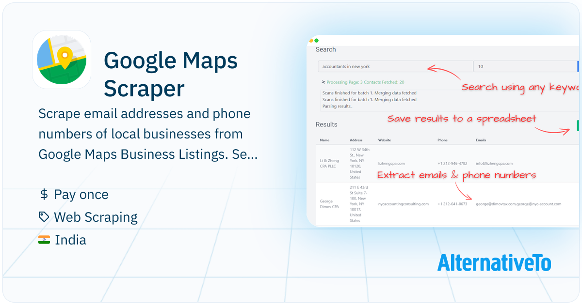 Google Maps Scraper: Scrape Email Addresses, Phone Numbers, Website and ...