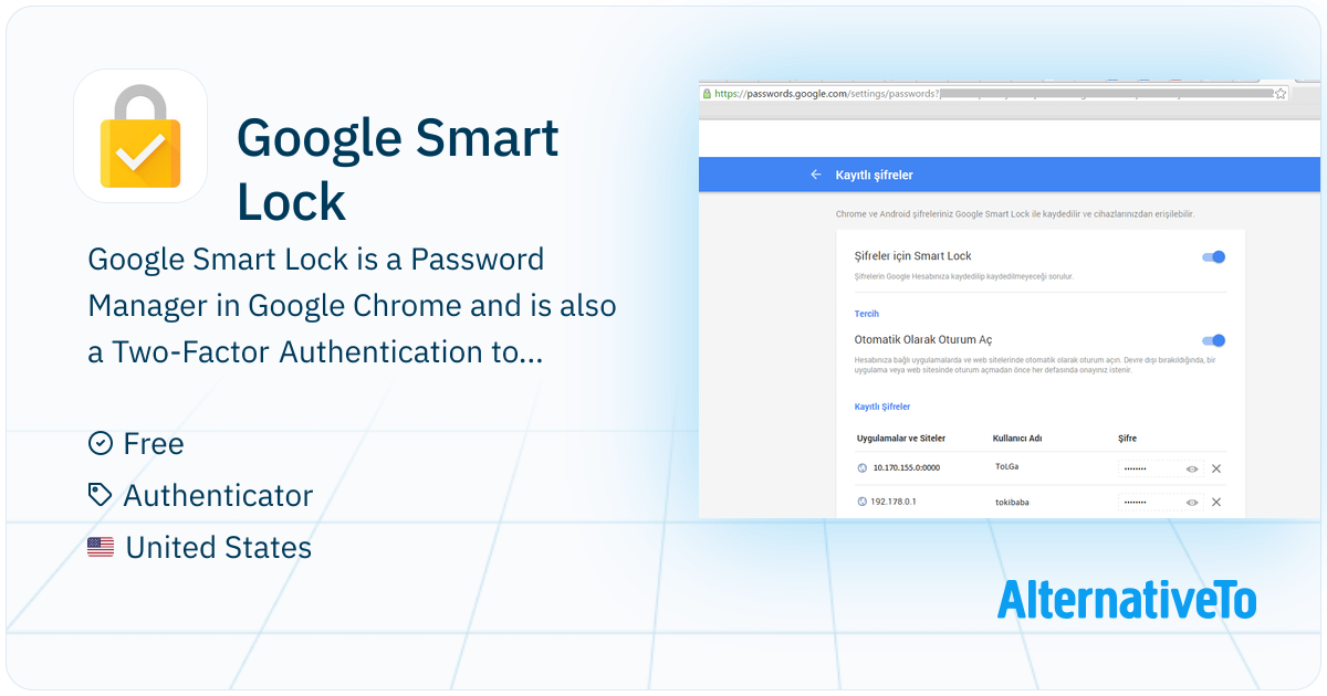 Google Smart Lock: Password Manager in Google Chrome and is also a Two ...