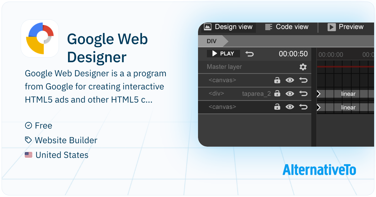 Google Web Designer: A program from Google | AlternativeTo
