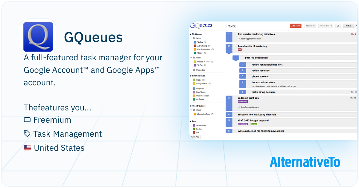 GQueues: The premier task manager for Google and G Suite users ...