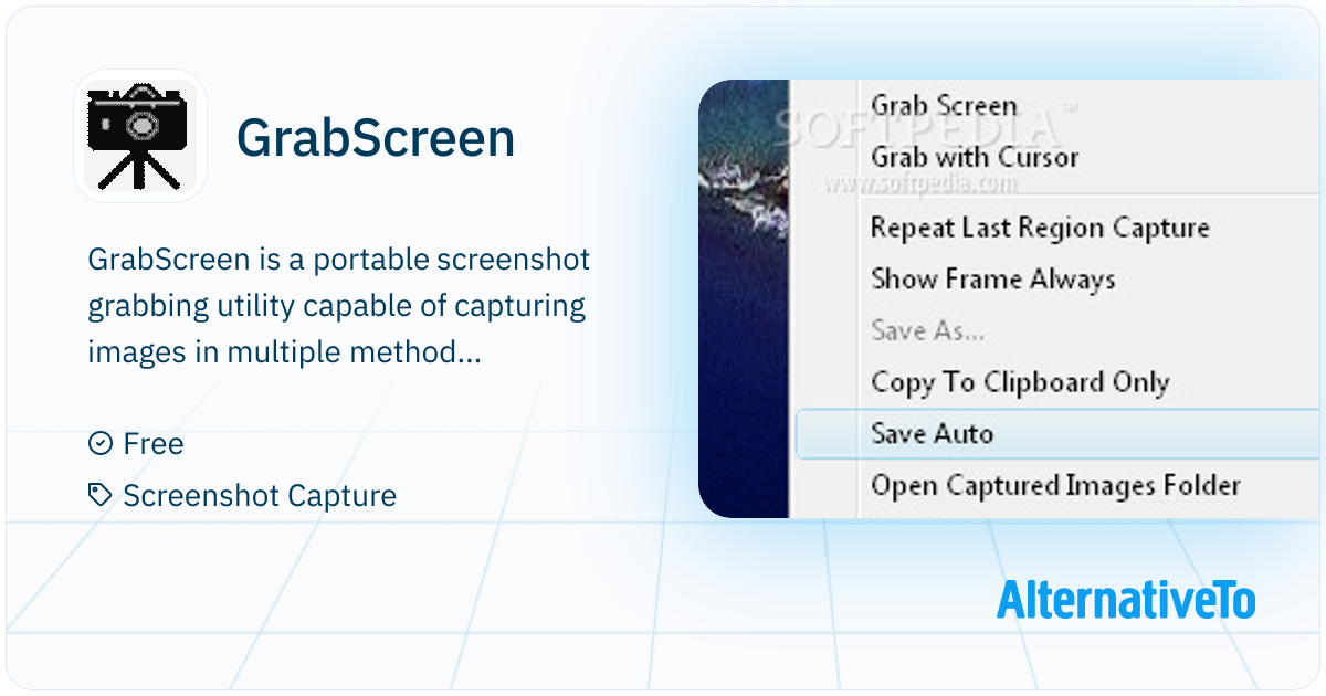 GrabScreen: Portable screenshot grabbing utility capable of capturing ...