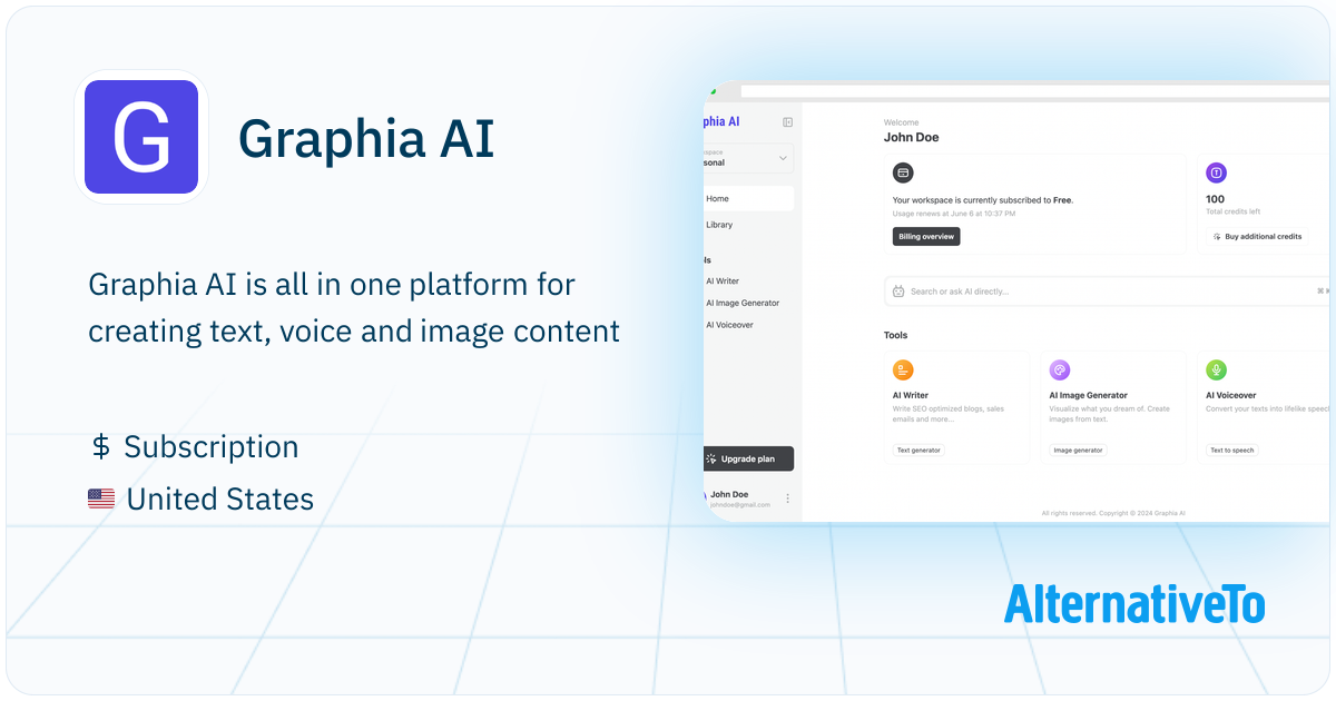 Graphia AI: Ll in one platform for creating text, voice and image ...