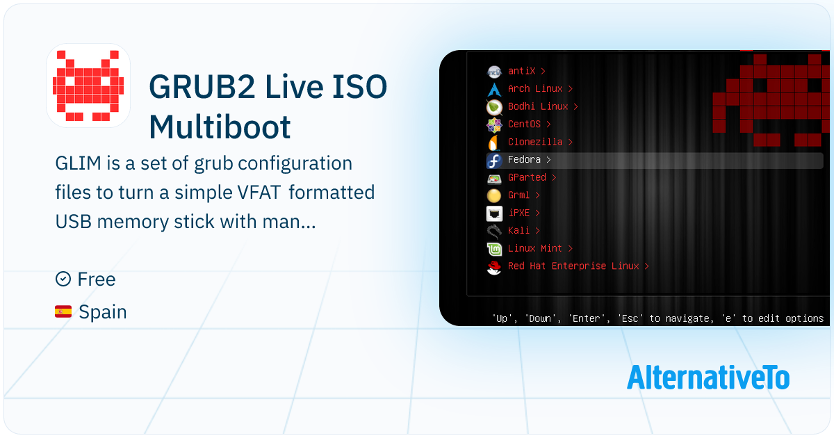 GRUB2 Live ISO Multiboot: GLIM is a set of grub configuration files to ...