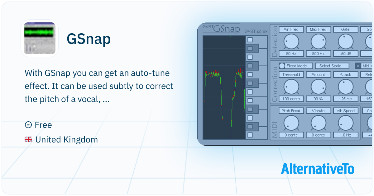 GSnap: With GSnap you can get an auto-tune effect | AlternativeTo