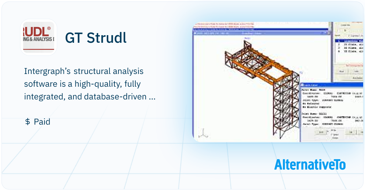 Strutral GT Strudl: Structural Analysis and Design | AlternativeTo