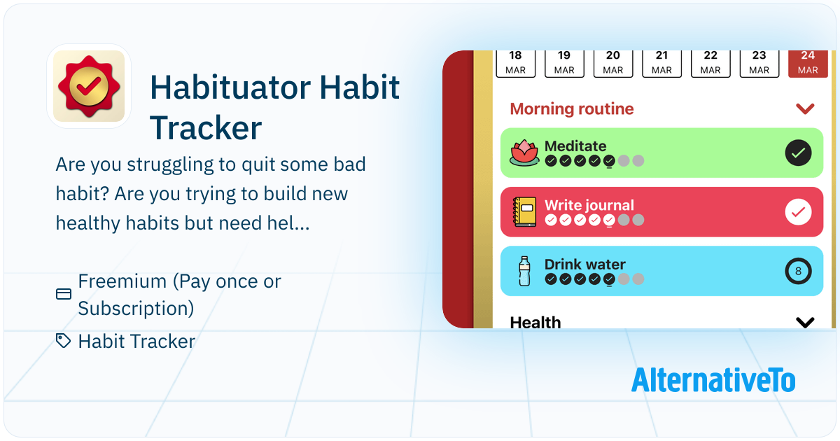 Habituator Habit Tracker: A beautiful and simple habit tracker for iOS ...