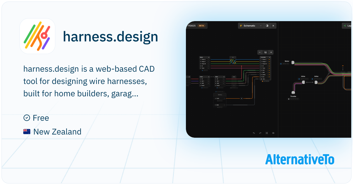 harness.design: A CAD tool for designing wire harnesses | AlternativeTo