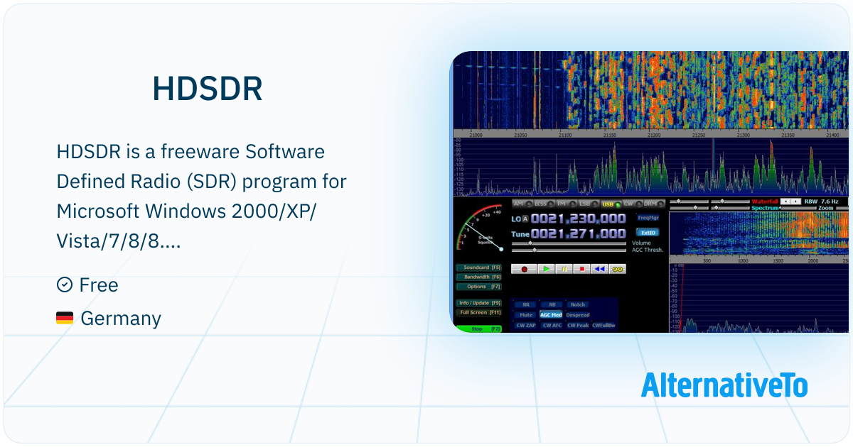 HDSDR: Freeware Software Defined Radio (SDR) program for Microsoft ...