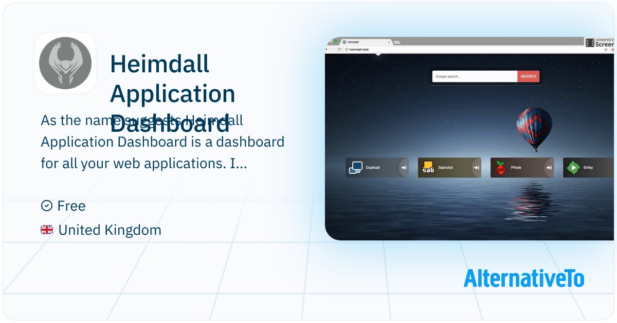 Heimdall Application Dashboard: An Application dashboard and launcher ...