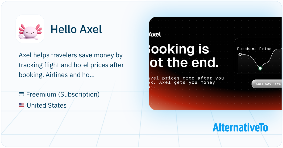 Hello Axel: Tracks flight and hotel prices after booking and alerts you ...
