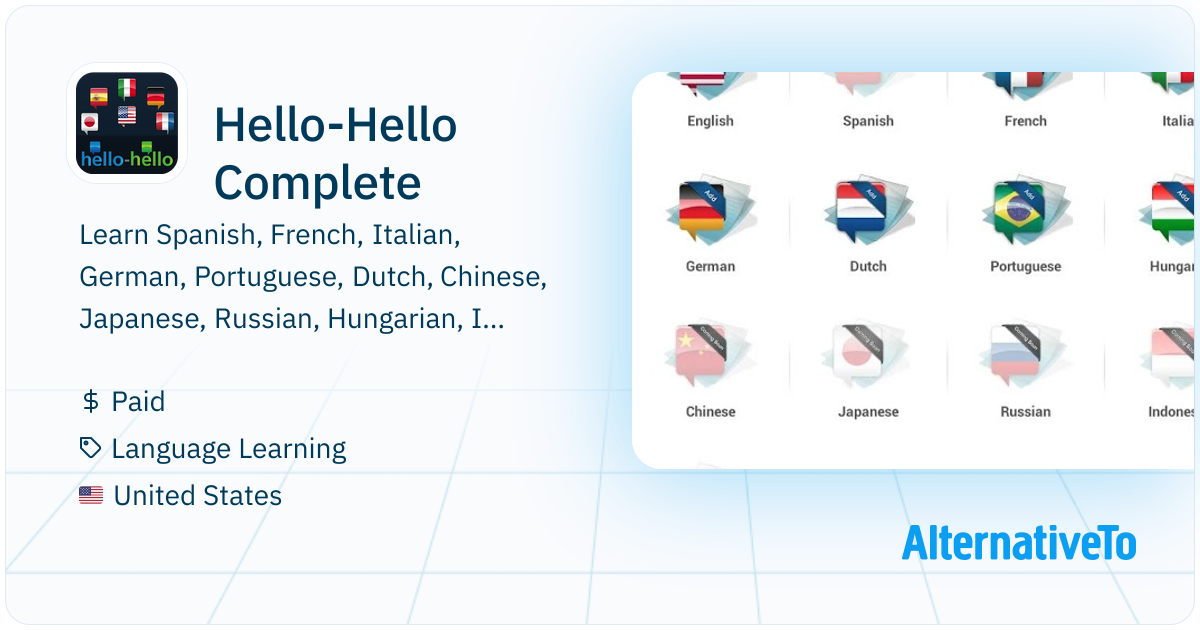 Hello-Hello Complete: Learn 13 foreign language courses in a single app ...