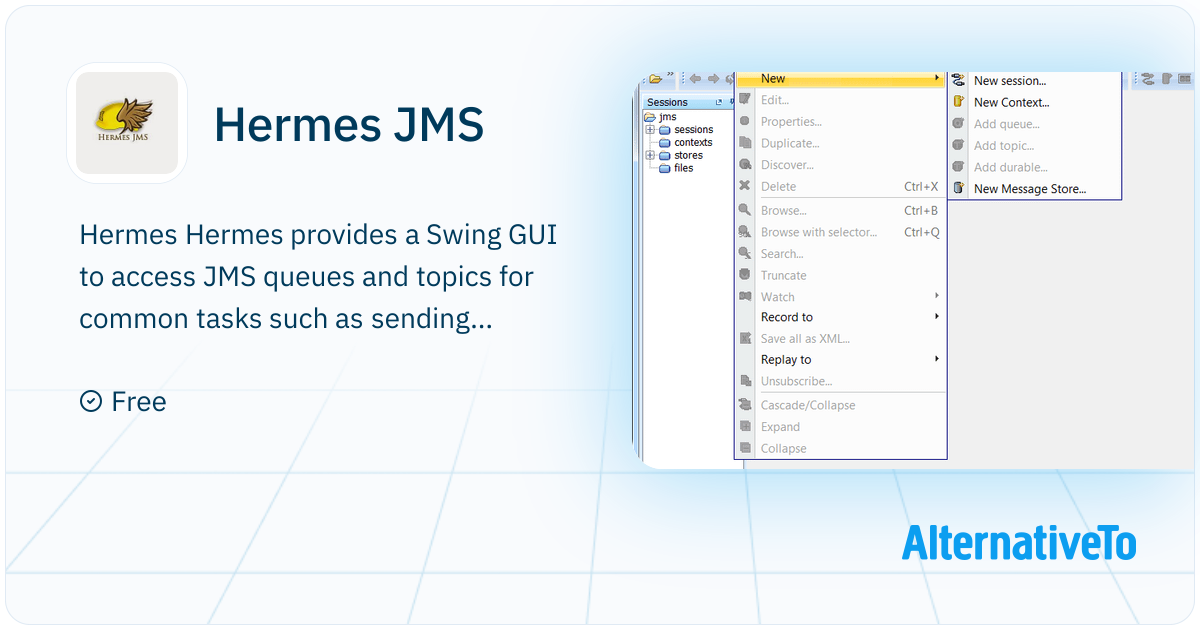 Hermes JMS: Hermes provides a Swing GUI to access JMS queues and topics ...