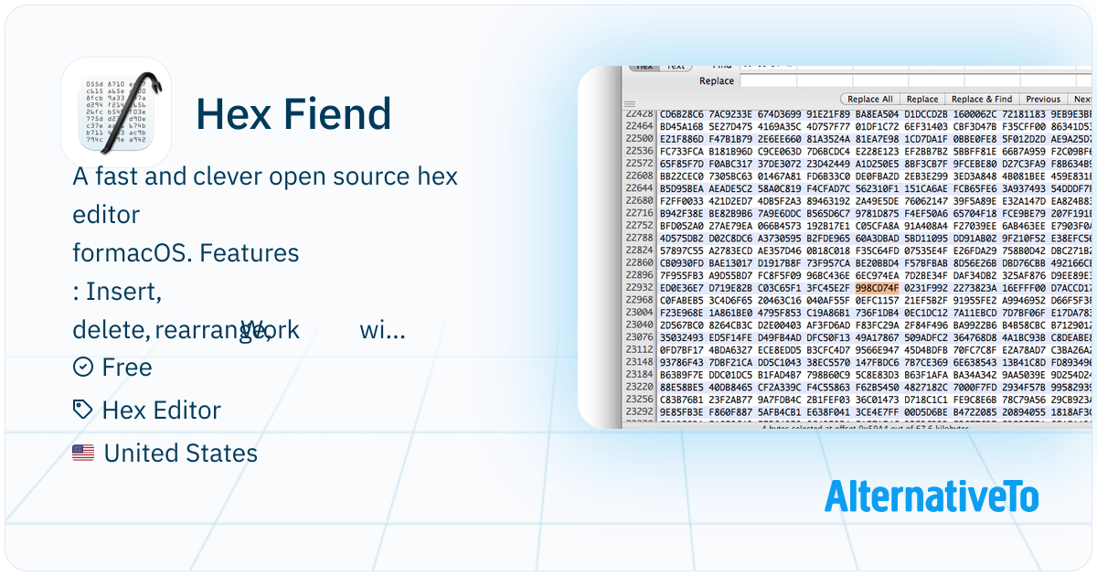 Hex Fiend: A fast and clever open source hex editor for macOS ...
