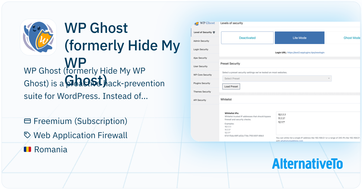 Hide My WP Ghost: WordPress Security plugin. Changes and hides ...