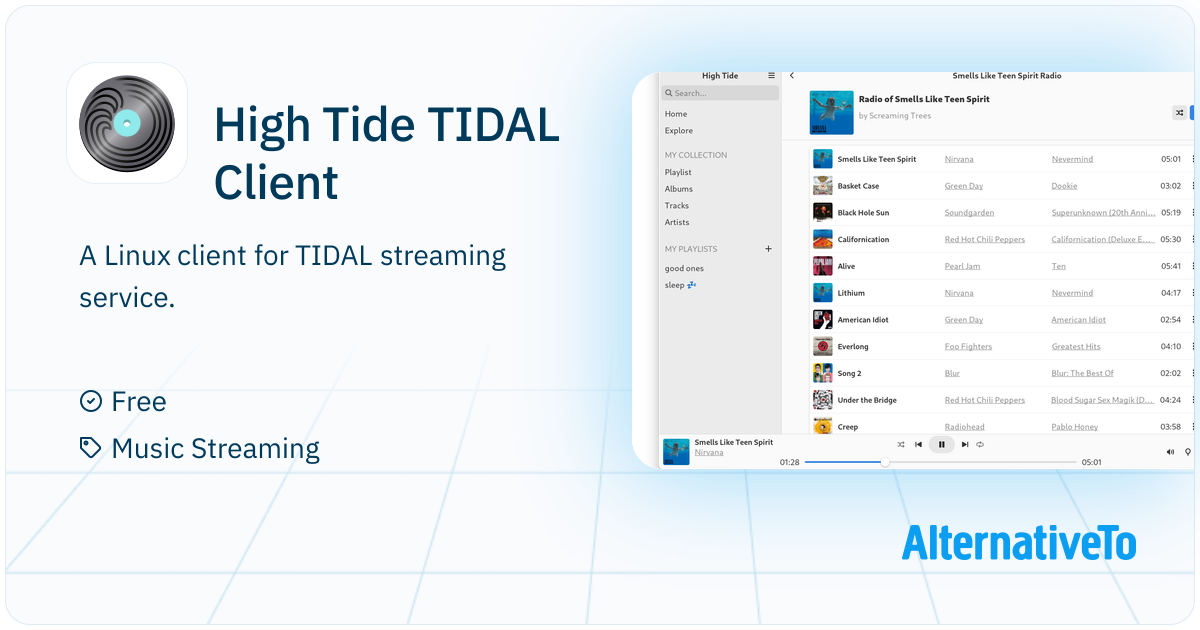 High Tide TIDAL Client: Libadwaita TIDAL client for Linux | AlternativeTo
