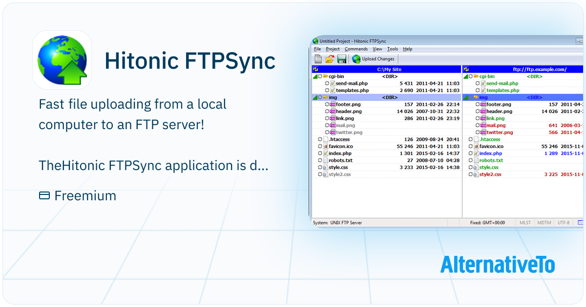 Hitonic FTPSync: Fast file uploading from a local computer to an FTP ...