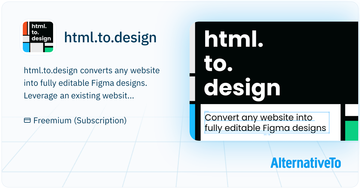 html.to.design: Convert any website into fully editable Figma designs ...