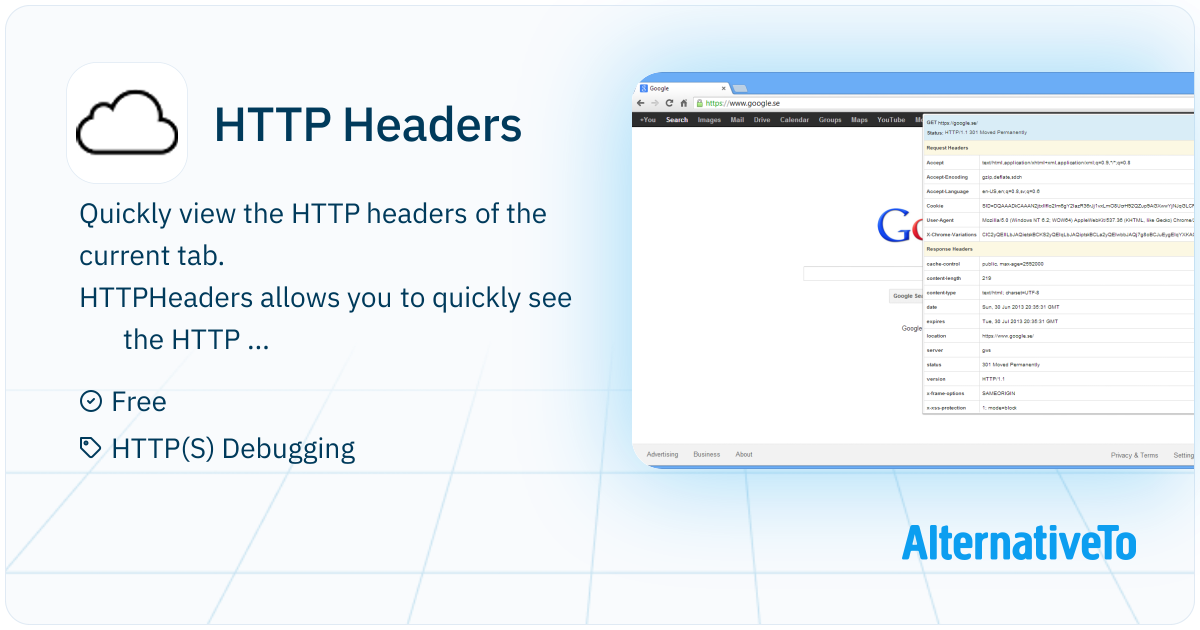 HTTP Headers: Allows you to quickly see the HTTP header information for ...