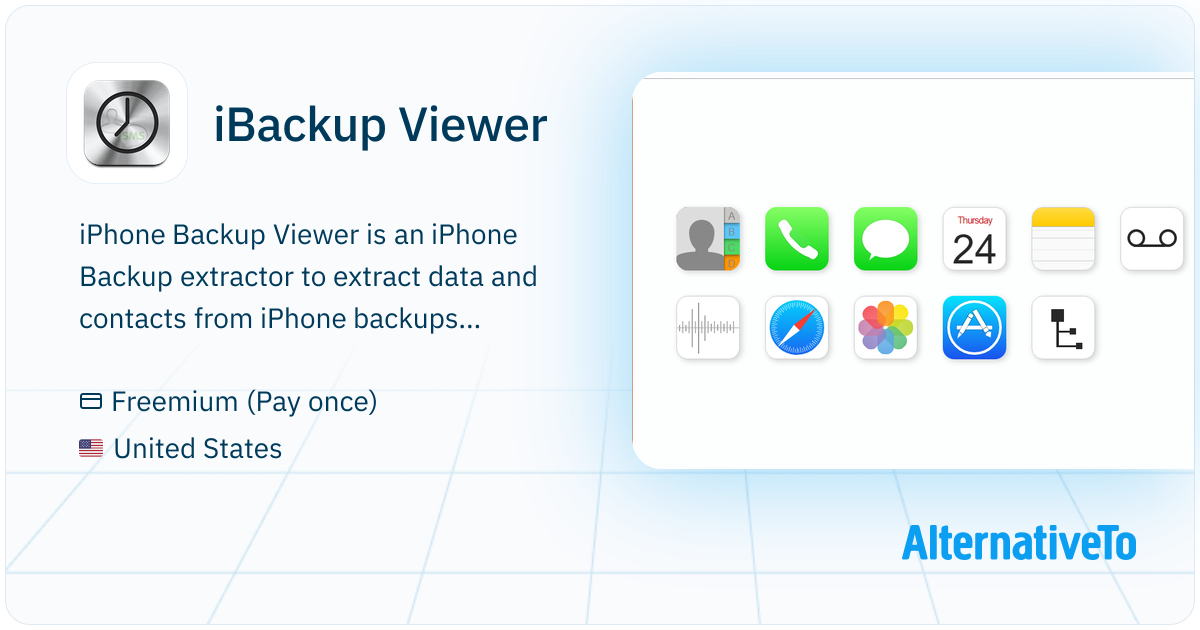 iBackup Viewer: An easy to use and fast application to extract data ...