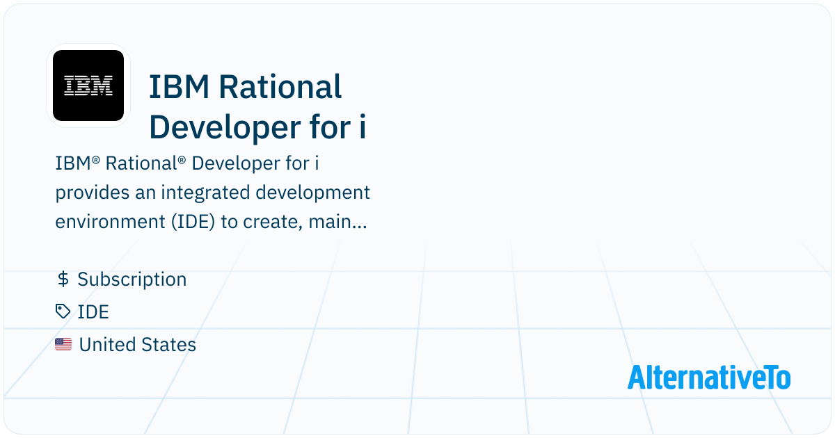 Rpgle Rational Developer IBM Rational Developer for i: Integrated development environment (IDE ...