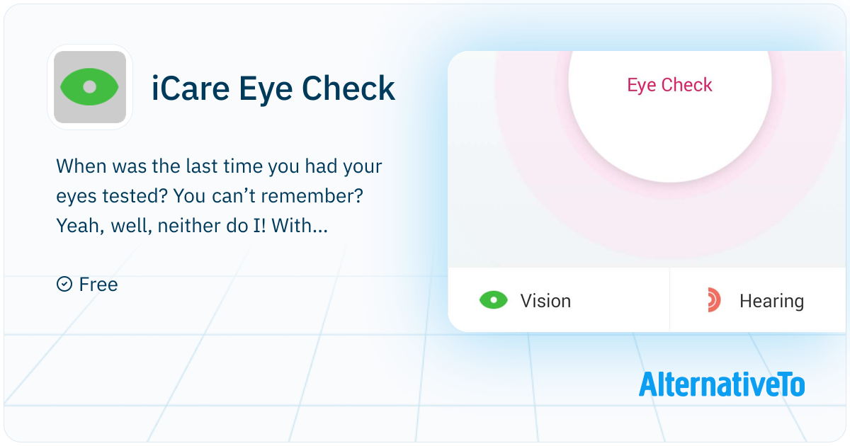 Eye Cheque Computer iCare Eye Check: With iCare Eye Check you can test your vision at home ...