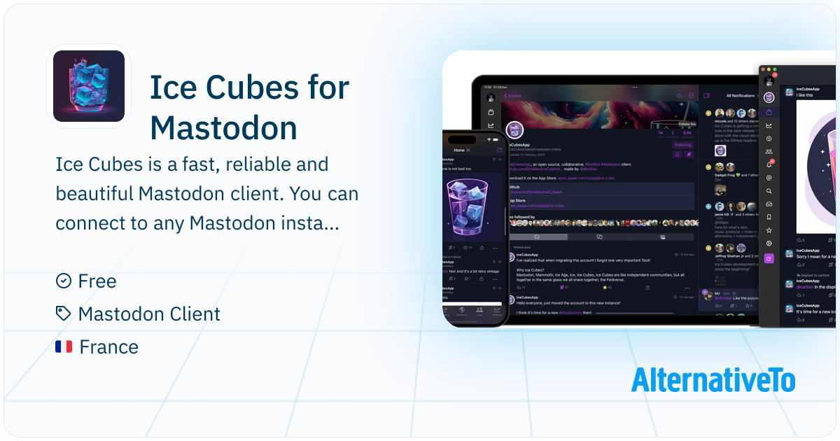 Ice Cubes for Mastodon: A SwiftUI Mastodon client for iOS | AlternativeTo
