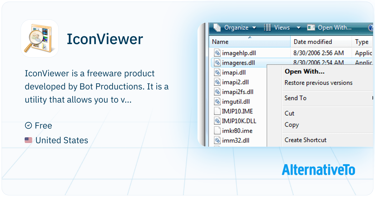 IconViewer: Free Windows Explorer extension that lets you easily view ...