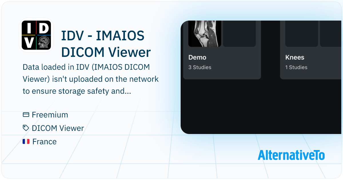 IDV - IMAIOS DICOM Viewer: Data loaded in IDV (IMAIOS DICOM Viewer ...