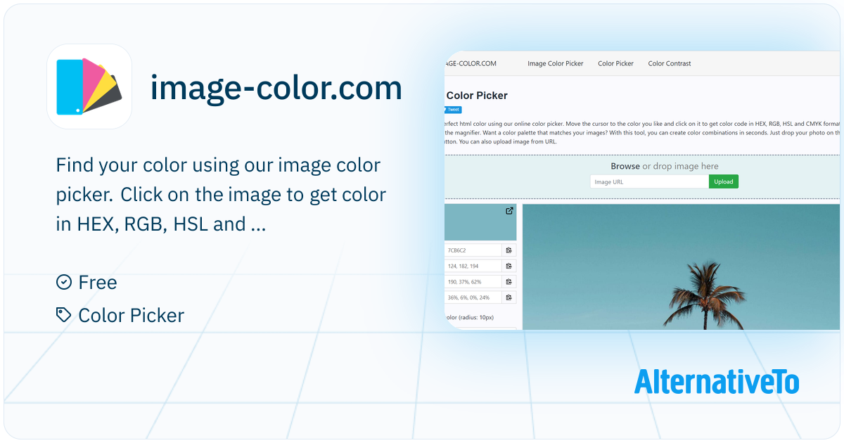 image-color.com: Image color picker and palette generator | AlternativeTo