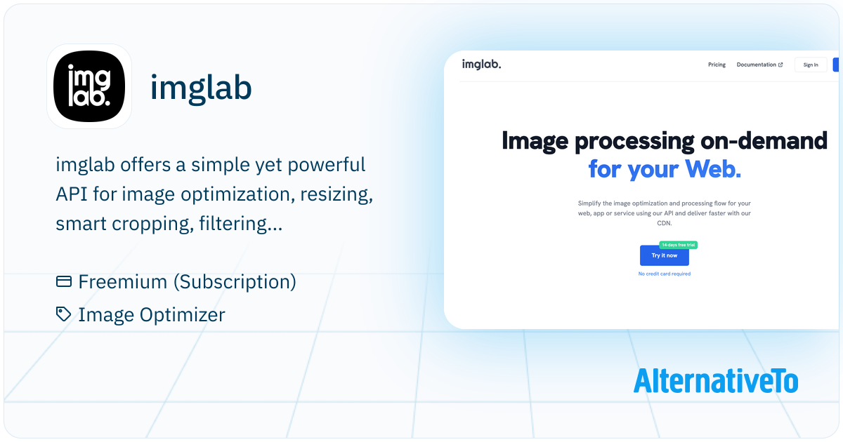 imglab: Image optimization and processing on-demand. | AlternativeTo