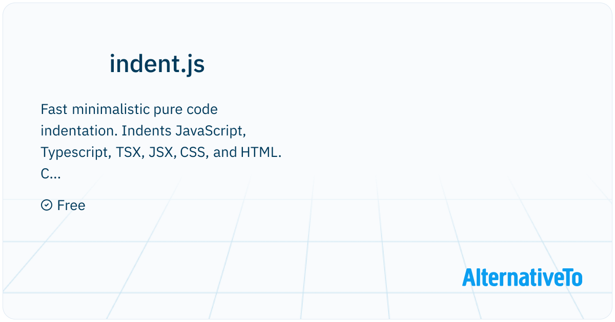 indent.js: Browser or Node library for pure, simple code indentation ...
