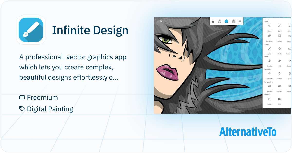 Infinite Design A professional, vector graphics app which lets you