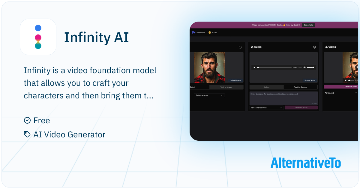 Infinity AI: Create and animate video characters | AlternativeTo