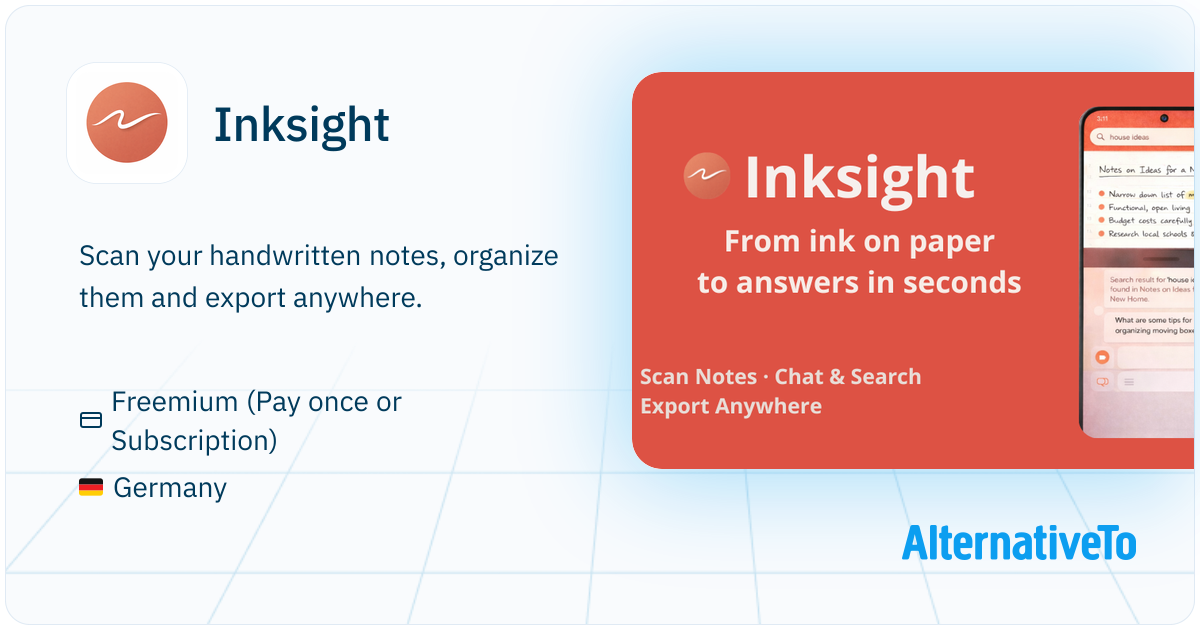 Handwritten Note Scan Inksight: Scan your handwritten notes, organize them and export ...