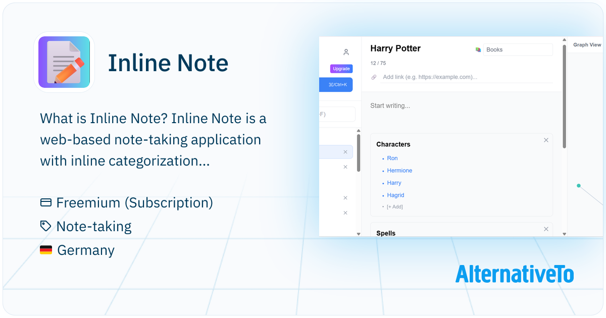 Inline Note: Lightweight note-taking app with inline categorization and ...