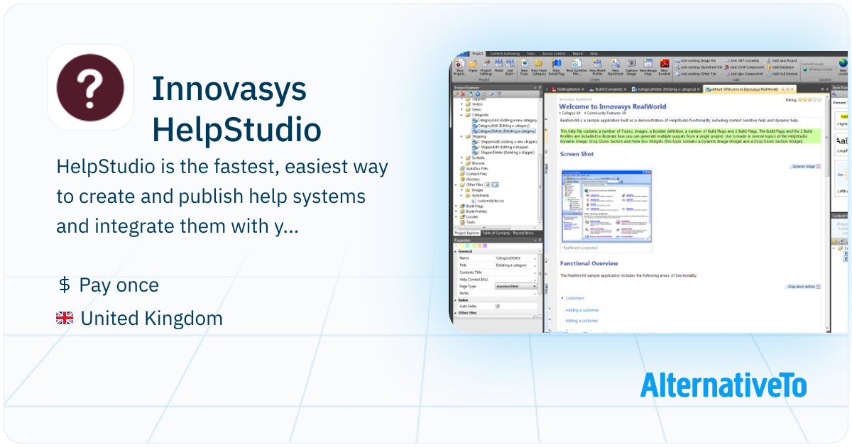 Innovasys HelpStudio: HelpStudio is the fastest, easiest way to create ...