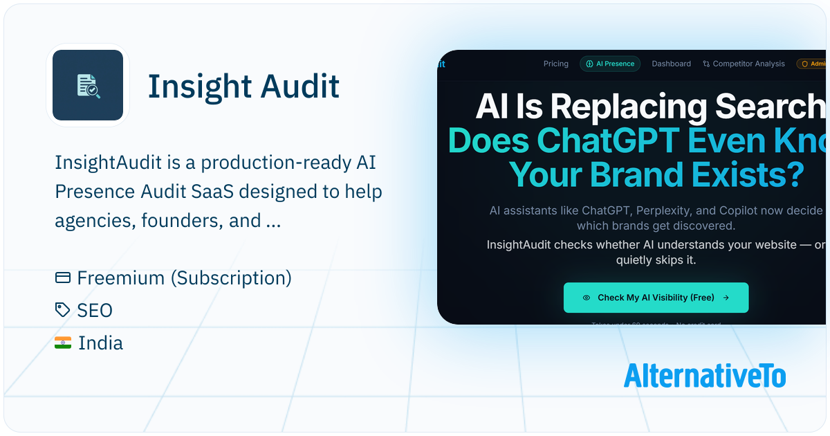 Insight Audit: Website audits + AI search presence analysis for ...