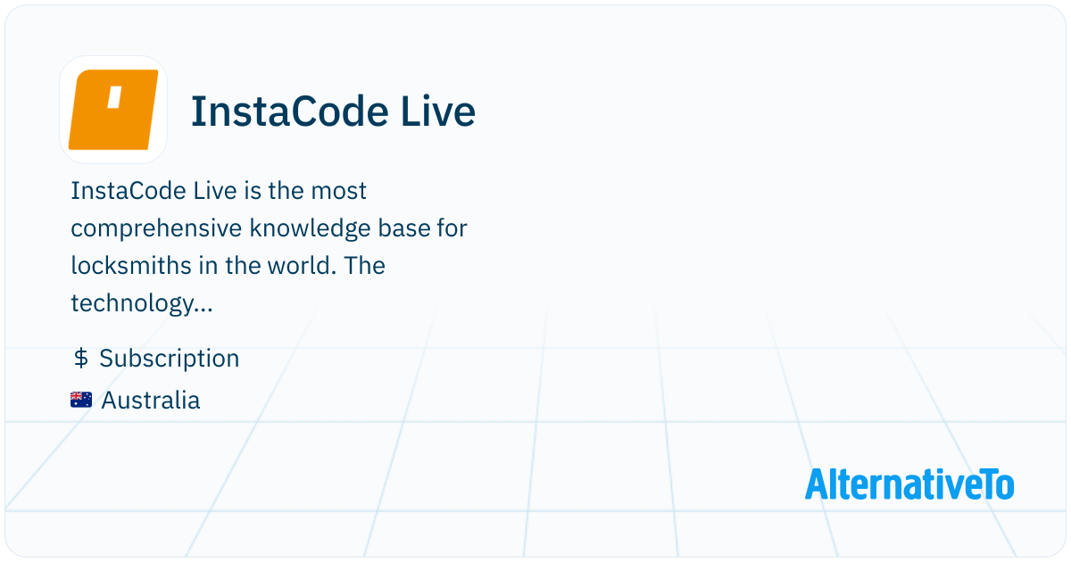 InstaCode Live: The most comprehensive knowledge base for locksmiths in ...