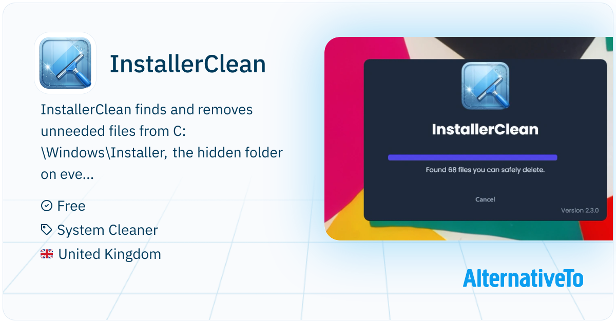 InstallerClean: Open source tool to safely clean orphaned Windows ...