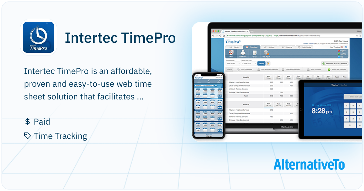 Time Pro Sign In Intertec TimePro: Affordable, proven and easy-to-use web time sheet ...