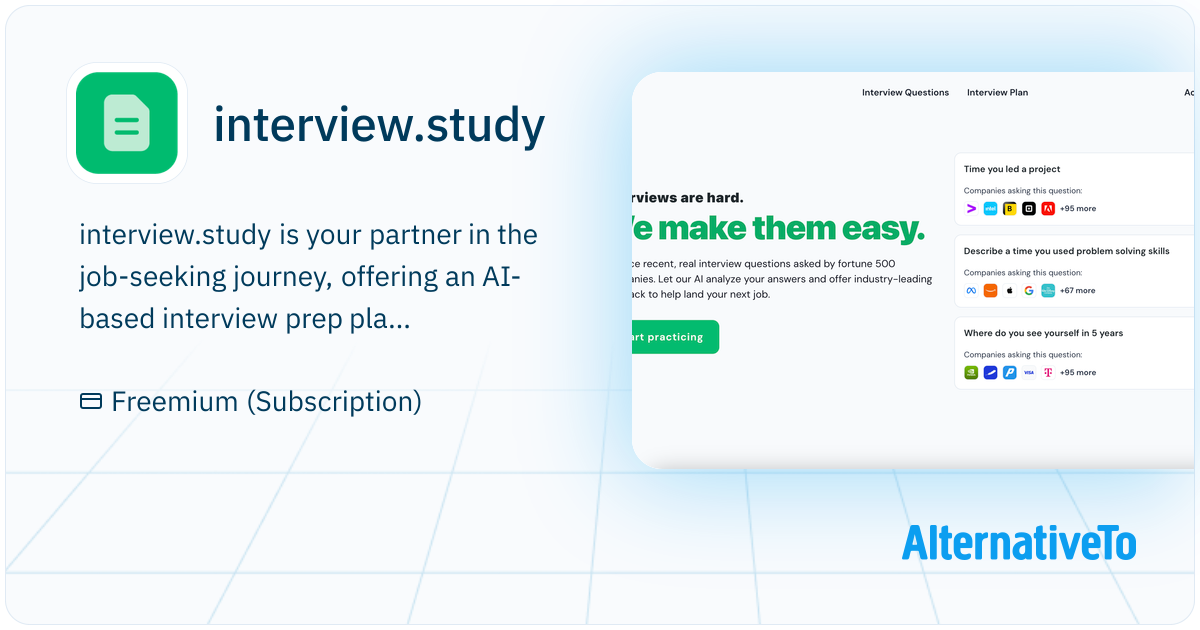 interview.study: Turn job interviews into job offers with AI ...