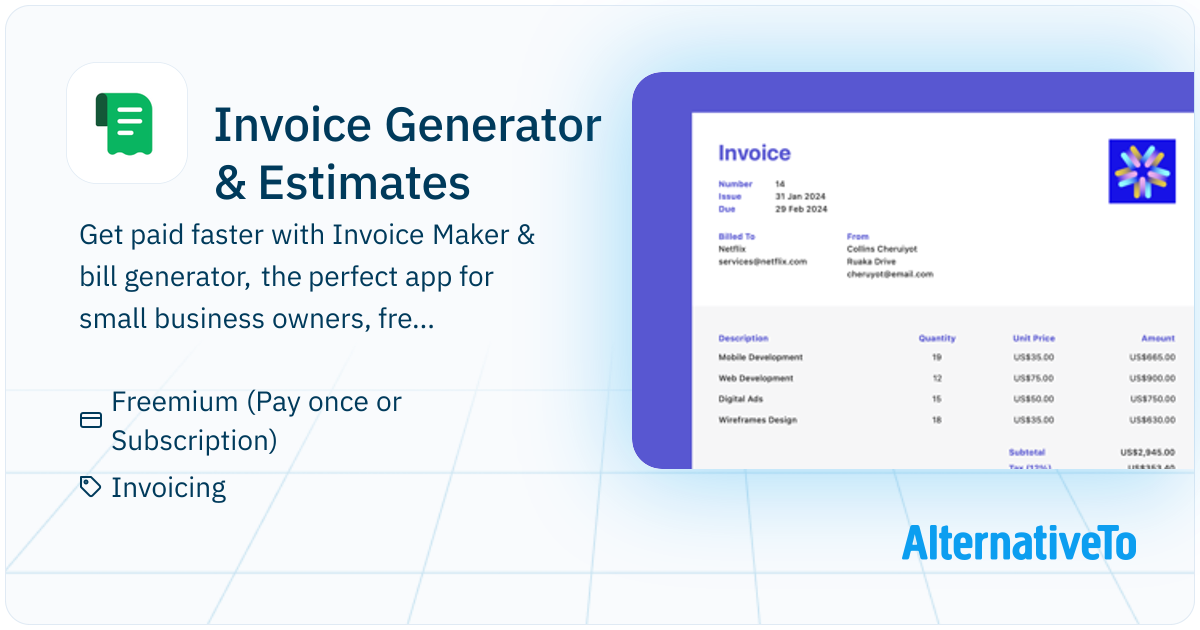 Invoice Generator & Estimates: Invoice Maker makes it simple to track ...
