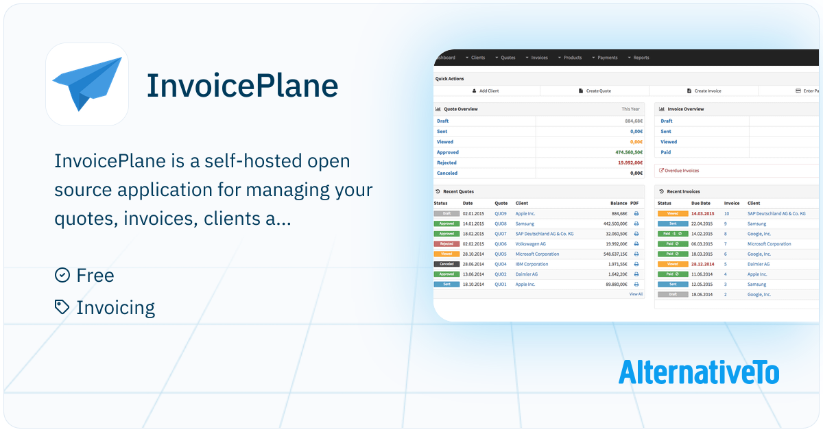 InvoicePlane: Free and open source invoicing application to host on ...