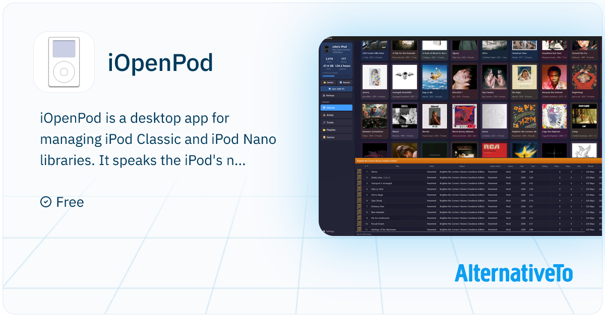 iOpenPod: Open source iPod sync tool - manage your iPod without iTunes ...
