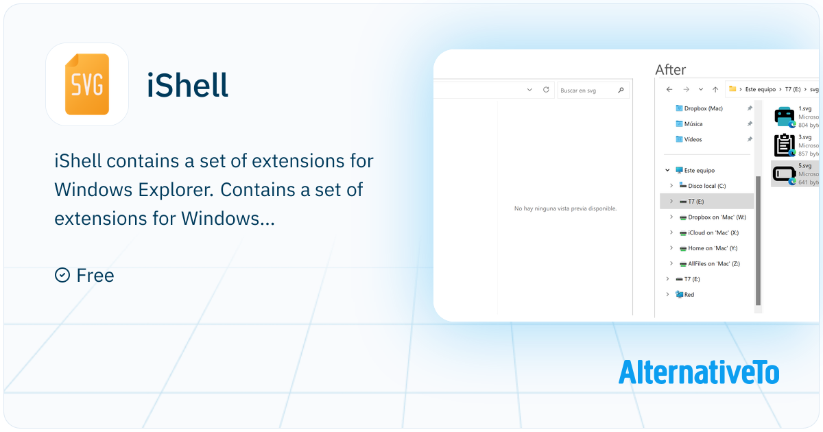 iShell: A set of extensions for Windows Explorer that used to preview ...