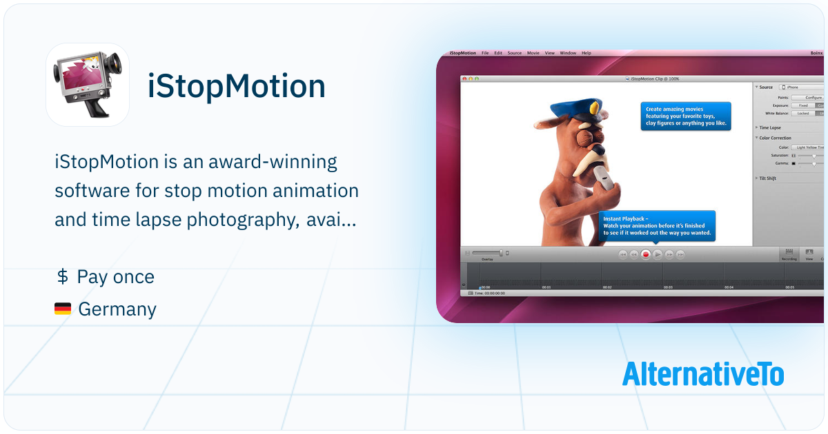 Pause Inmotion iStopMotion: Stop motion animation and time lapse photography software ...