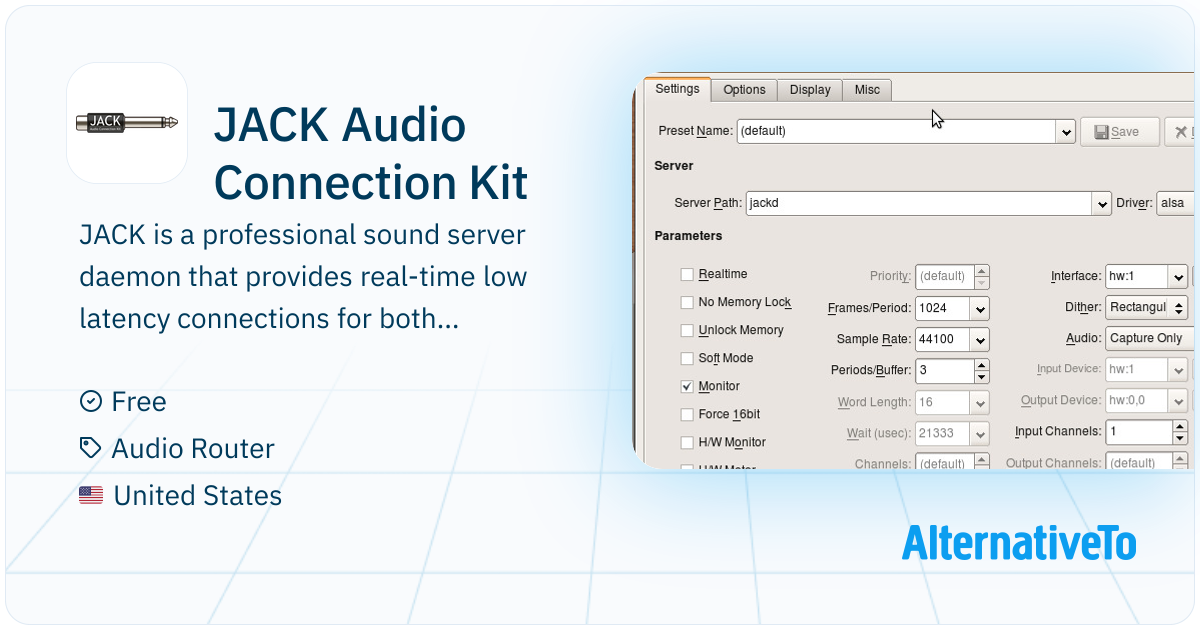 JACK Audio Connection Kit: Sophisticated real-time, low latency routing ...
